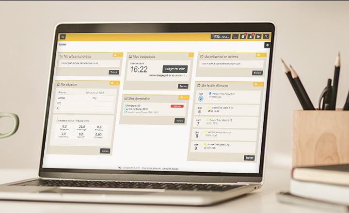 Interface gestion des temps paie